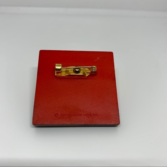 Vintage 80’s Mod Hallmark Geometric Pin Brooch - Picture 3 of 4